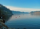 Blick Richtung Eidsfjorden-Fedafjorden