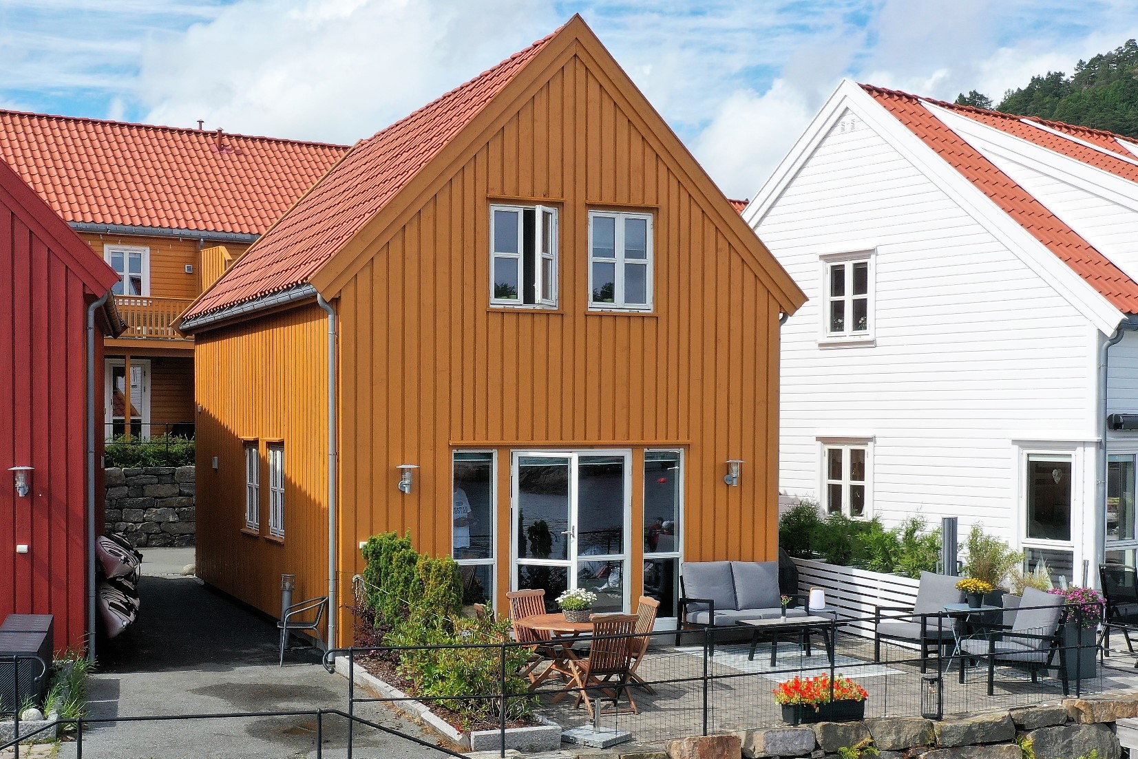 Hausansicht von der Steganlage