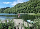 Badestelle im See vor dem Haus