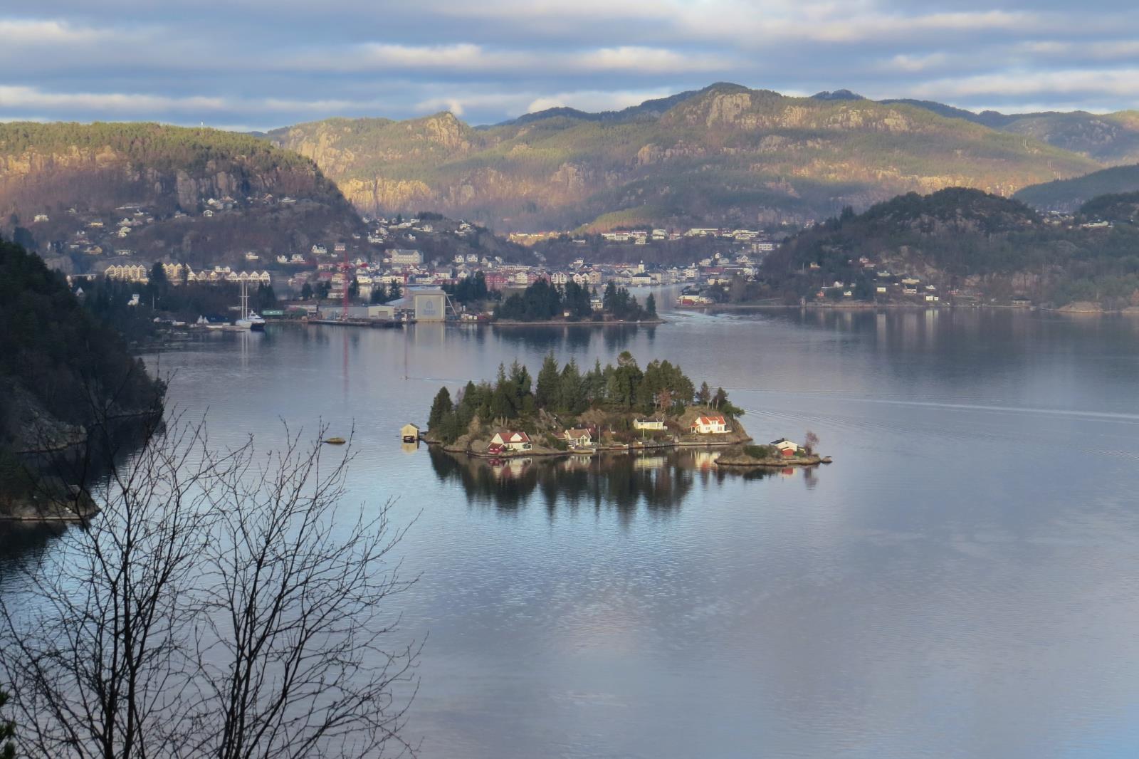 Blick auf Flekkefjord