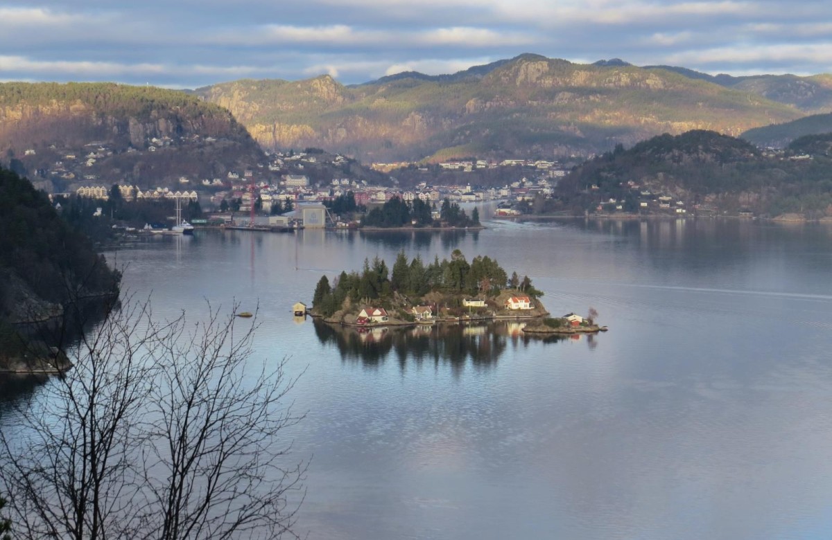 Blick auf Flekkefjord