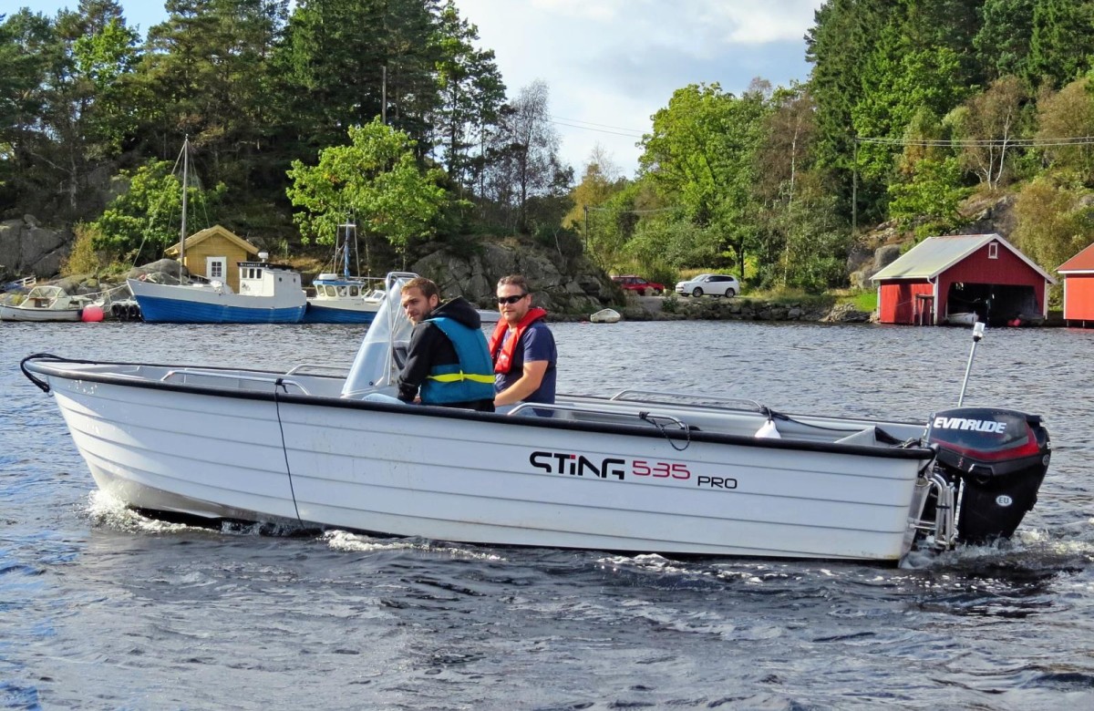 Boot Sting 535 Pro, Fewo Reistad auf Hidra bei Flekkefjord