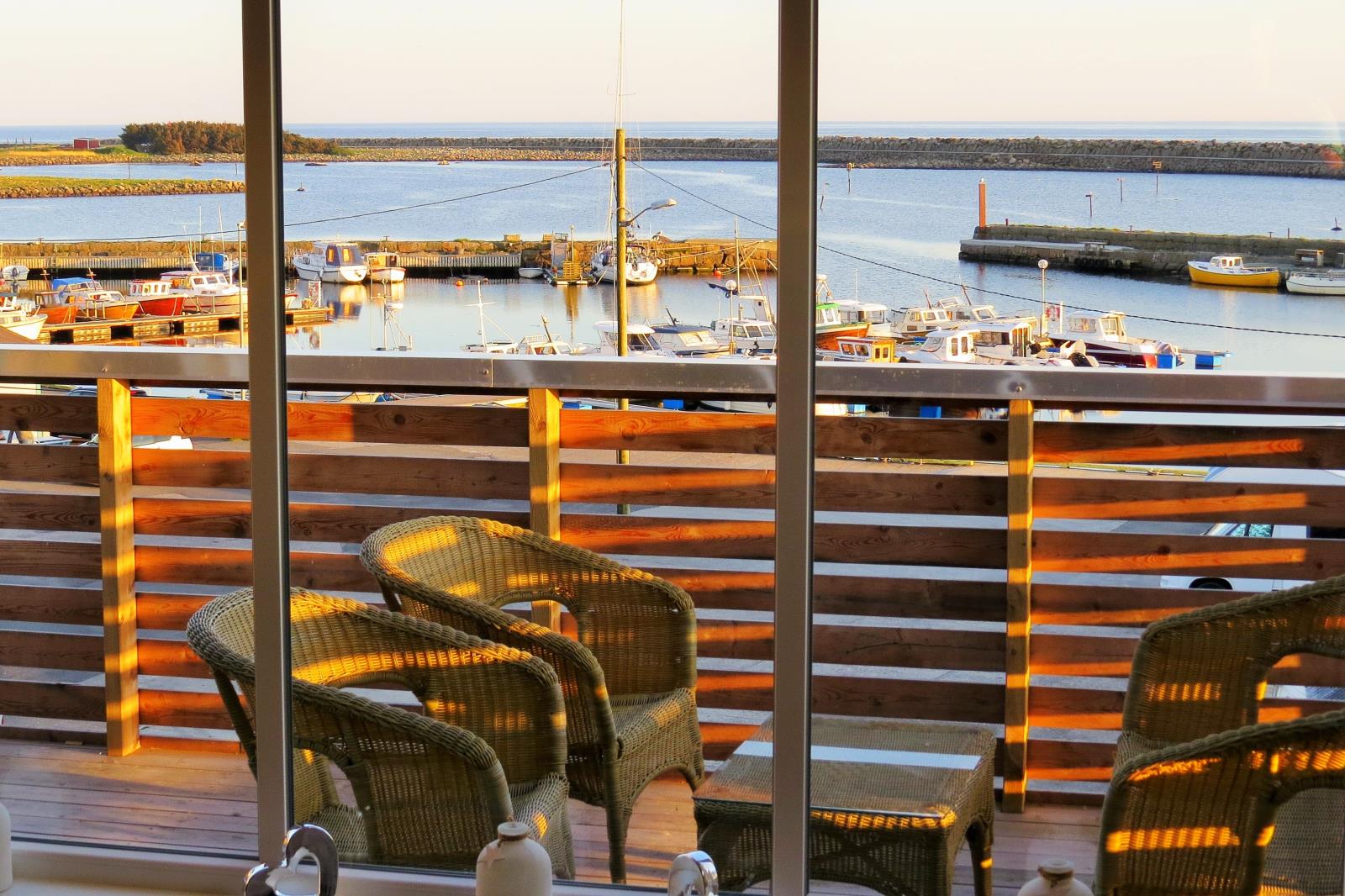 Blick zum Hafen
