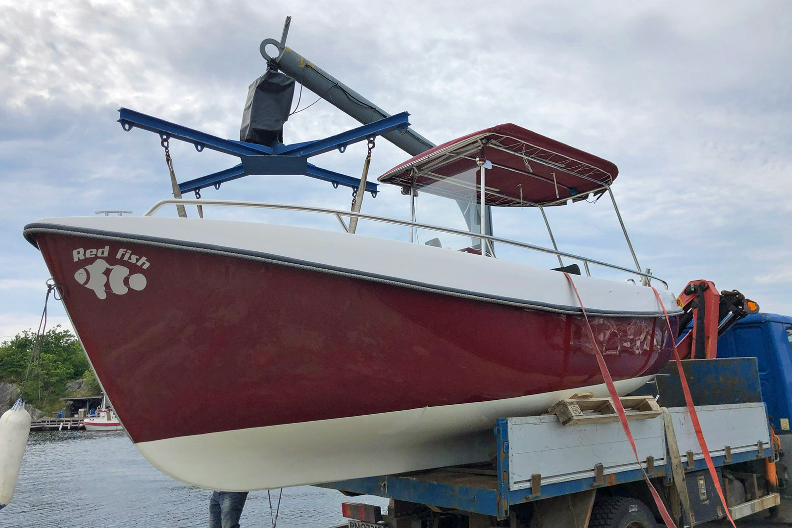 Führerscheinfreies Mietboot Nordan Fish 21 ft. mit 20 PS, Plotter-Echolot