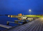 Blick auf die Bootsanleger