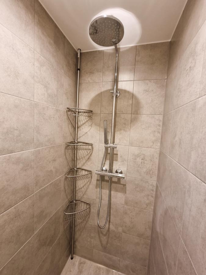 das neue Bad, begehbare Dusche
