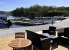 spannende Momente am Steg vor dem Haus