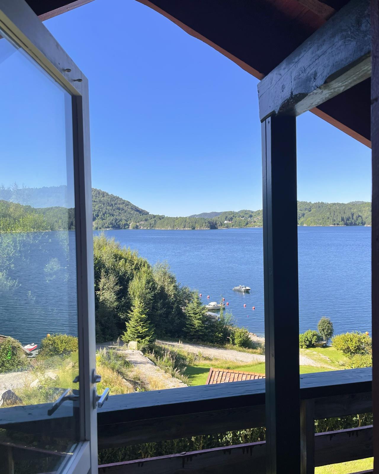 Blick vom Balkon