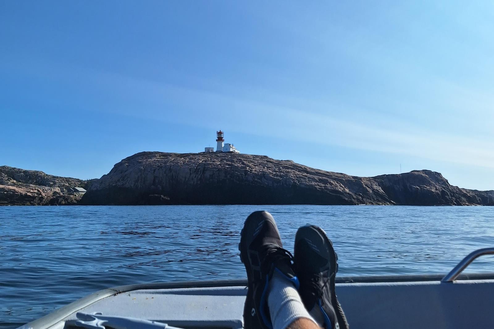 Angeln vor dem Leuchtturm