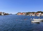Fjord vor dem Haus
