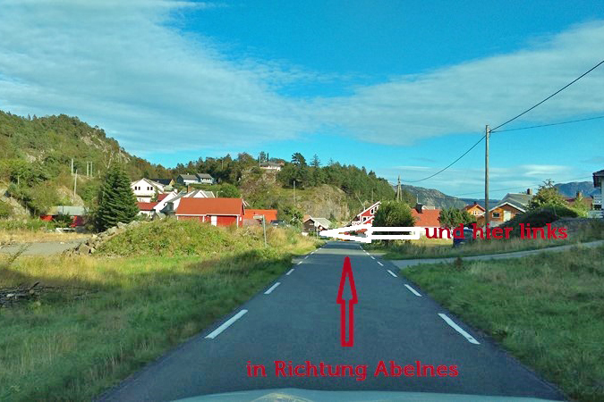 Abelnes, die Anfahrt
