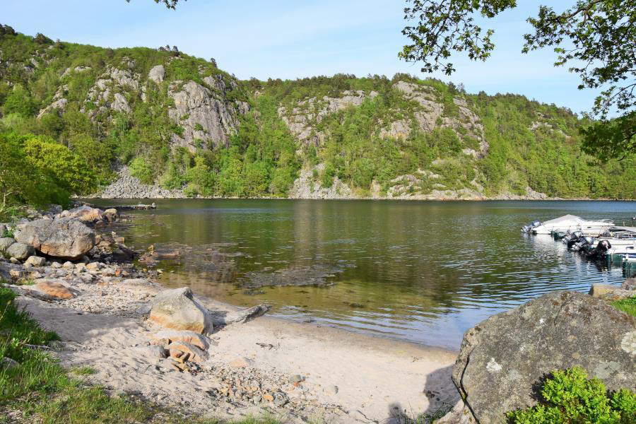 Badestelle am Fjord