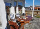 Maritimer Blick von der Terrasse