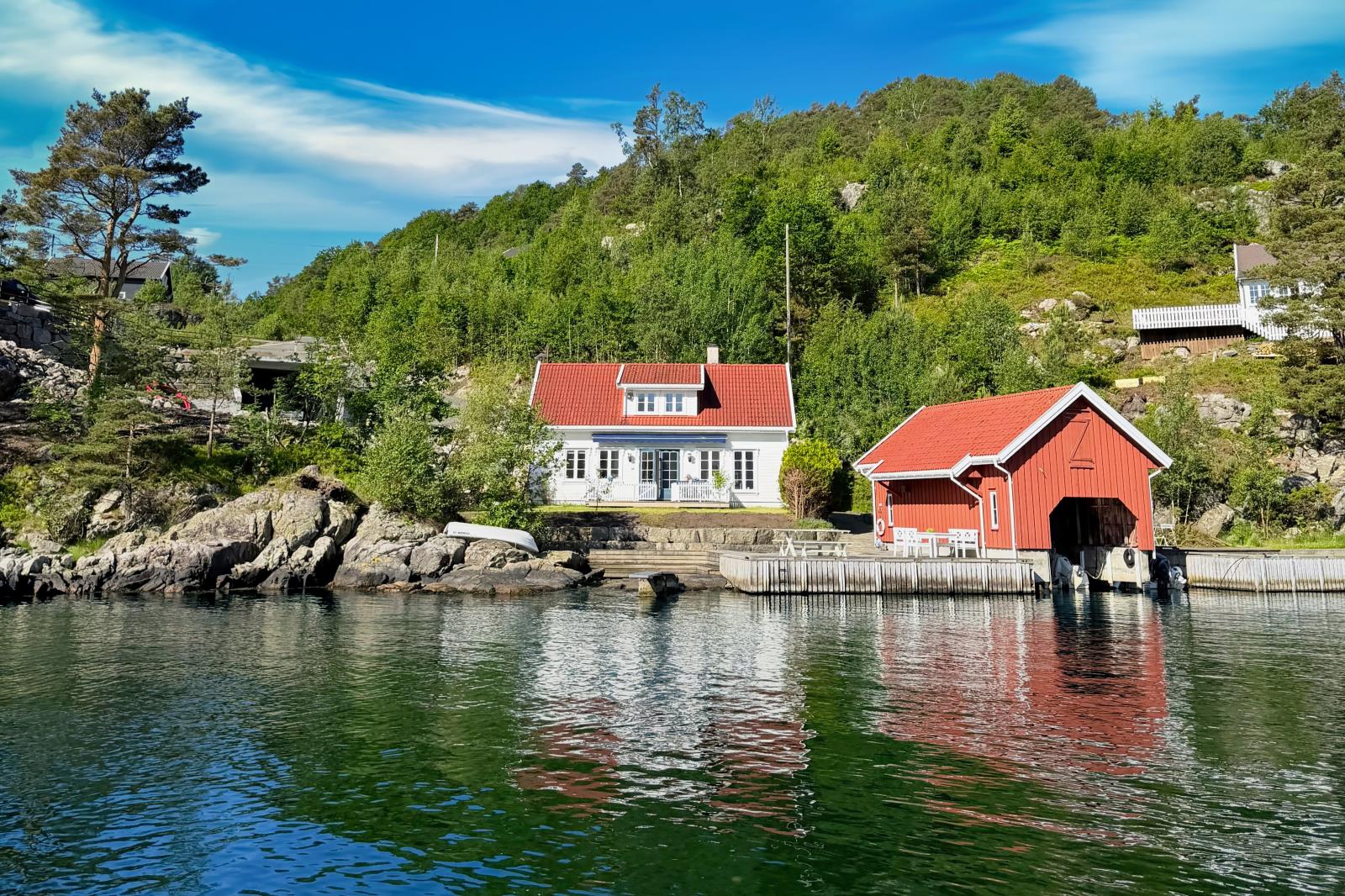 Ferienhaus Timrevika , Flekkefjord Abelnes , Südnorwegen