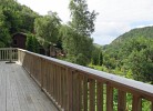die sehr große Terrasse