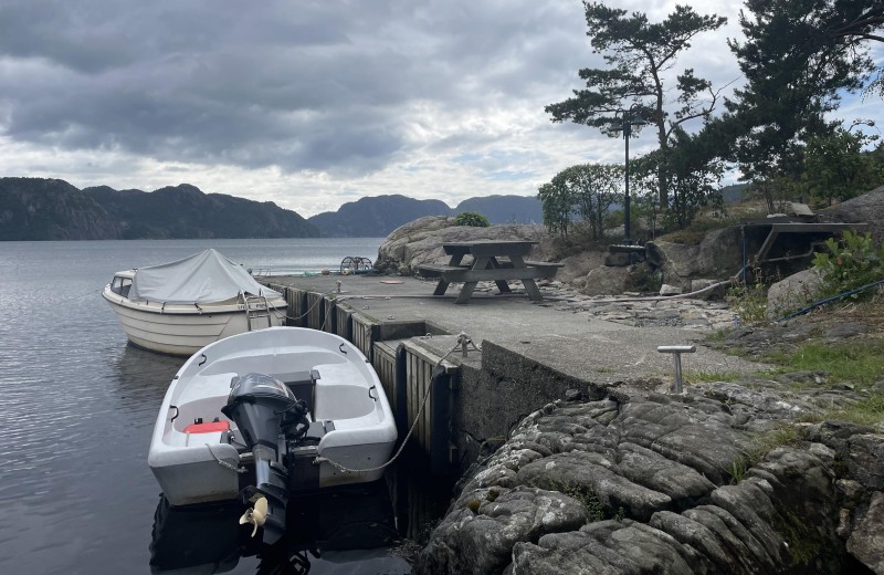 Bucht vor dem Haus