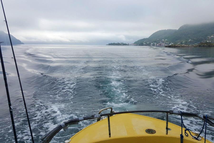 auf dem Weg in den Hidrasund