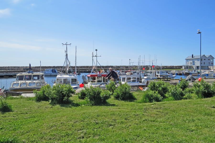 Aussicht in Richtung Hafen
