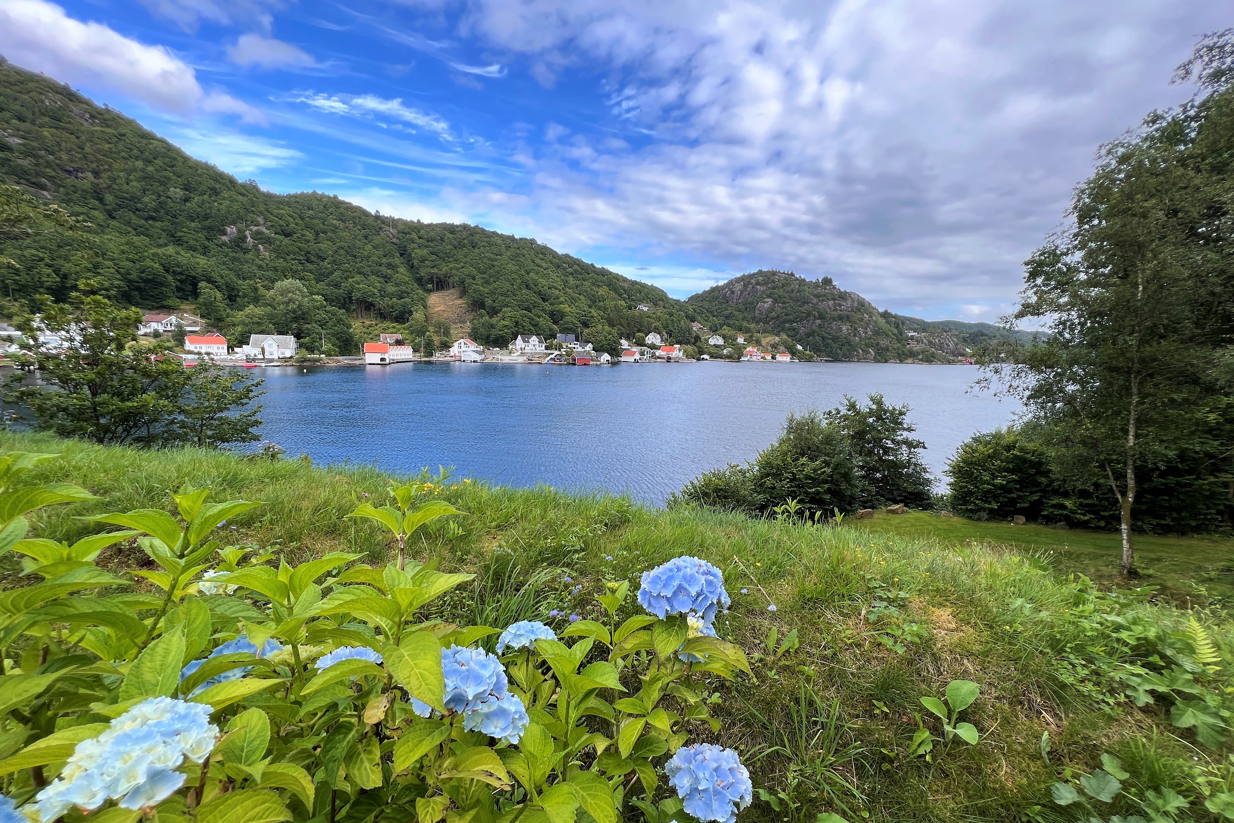 Blick vom Grundstück