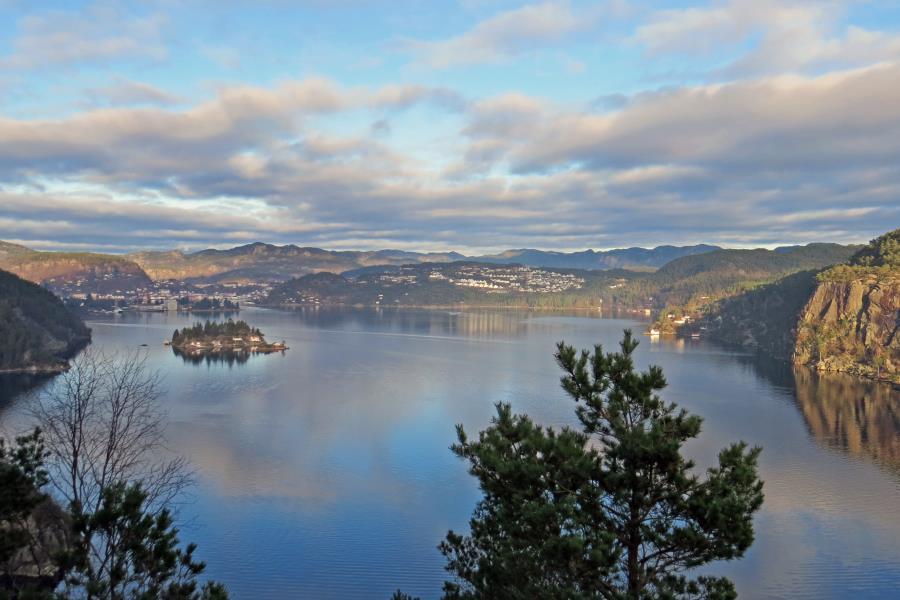 Blick auf Flekkefjord