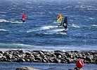 Surfen vor dem Haus