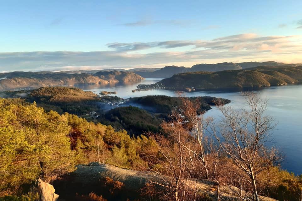 Blick über Abelnes u. Risholmen
