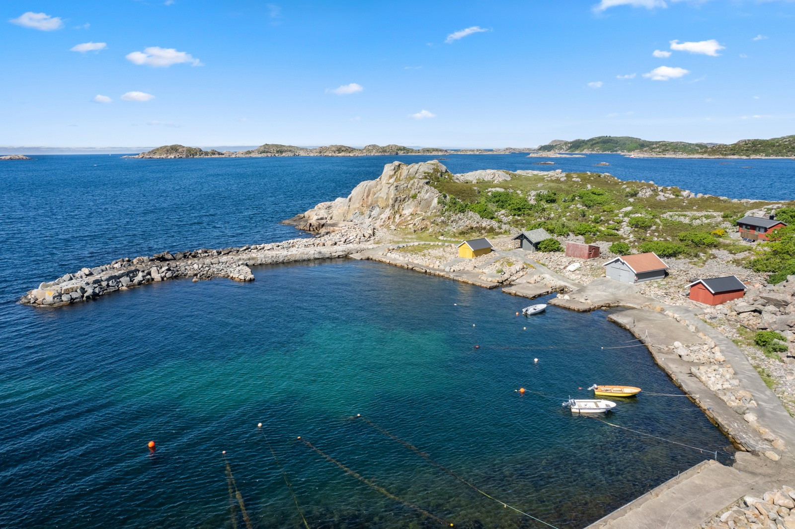 Bucht unterhalb des Hauses