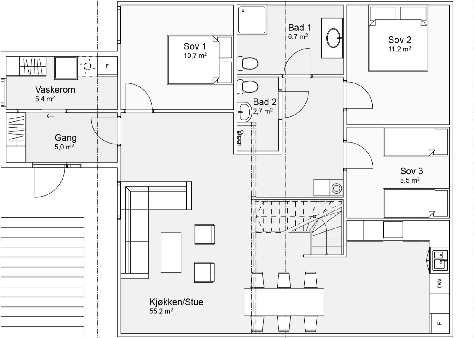 Grundriss Wohnetage