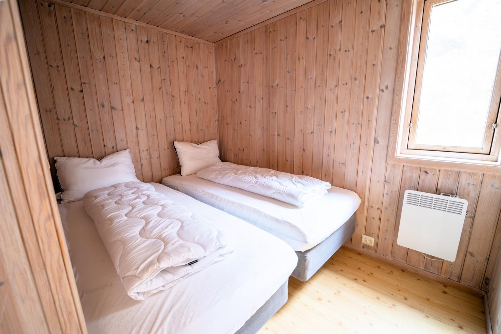Schlafen 2 im EG, kann als Doppelbett genutzt werden