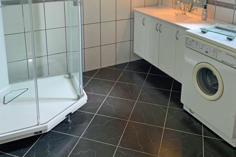 mit Waschmaschine