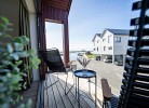 Balkon mit Blick zum Hafen