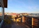 der große Balkon mit Meerblick