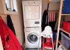 der Wirtschaftsraum mit Waschmaschine u. Trockner