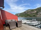 das Boot liegt vor der Tür