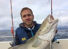 Patrick mit Superdorsch Listafjorden