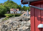 Blick vom Hafen auf das Haus