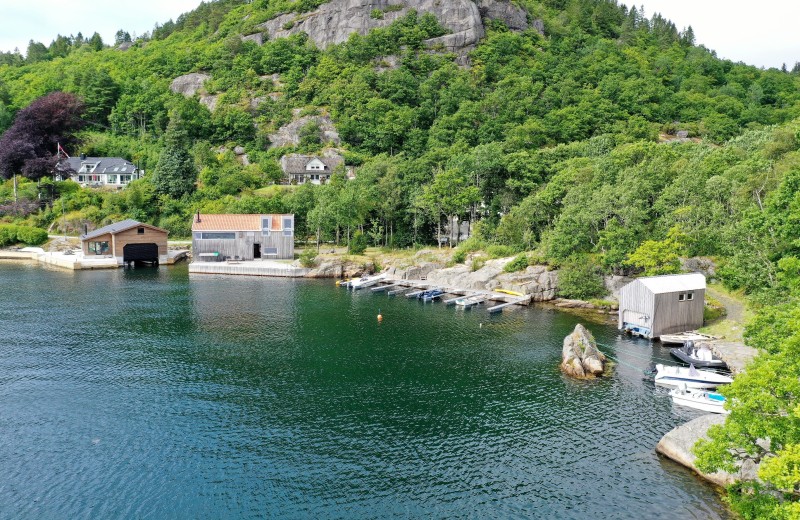 die Bucht vor dem Haus