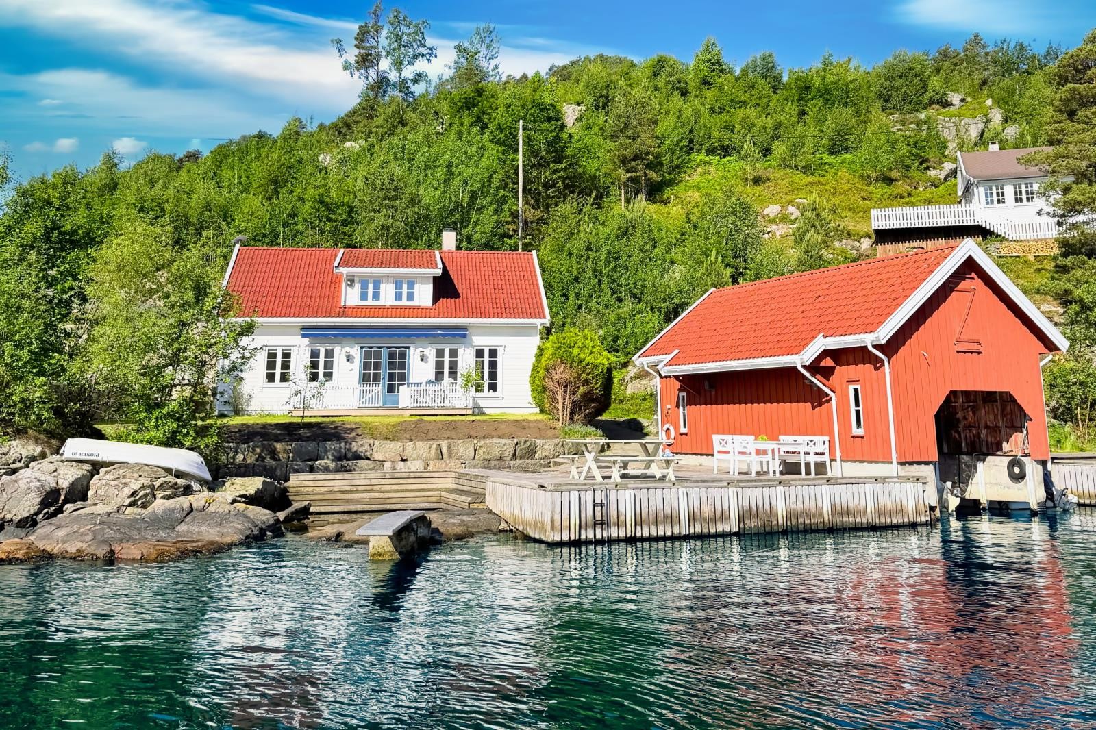 Ferienhaus Timrevika , Flekkefjord Abelnes , Südnorwegen