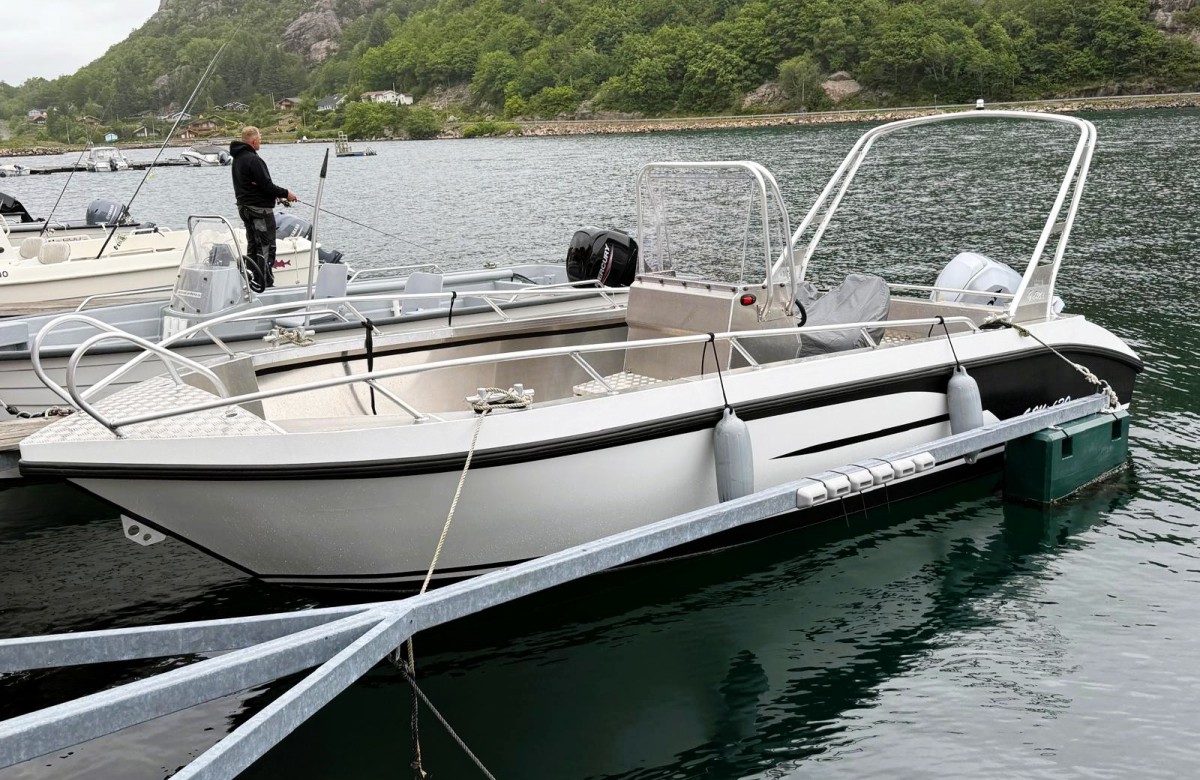 Aluboot Gemi 630 CC zurFeWo Ramsland Brygge 2 D