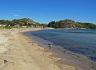 der Strand vor dem Haus