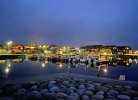 Borshavn bei Nacht, Blick von Terrasse