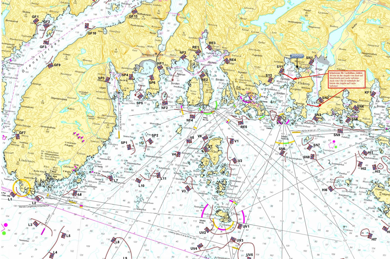 die besten Angelhotspots bei Lindesnes Spangereid