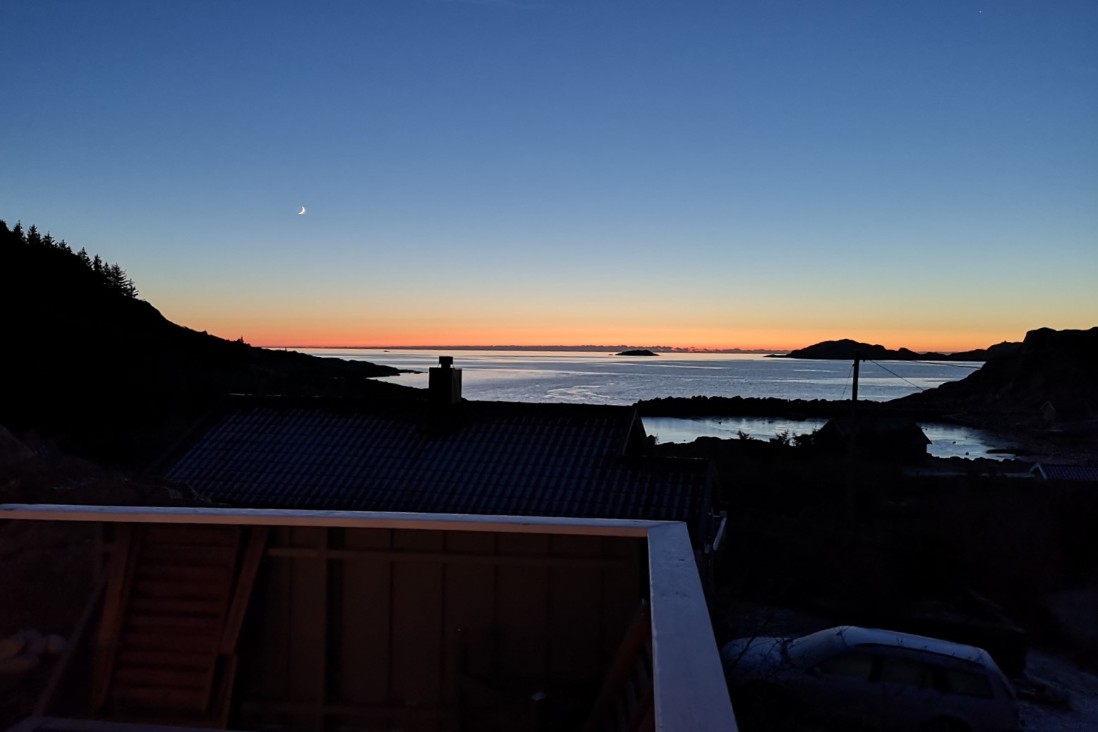 Abendstimmung auf der Terrasse