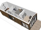 das Ferienhaus der Zukunft, kompatt und logische Raumteilungen